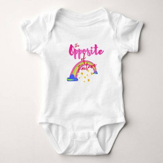 Typografische motivatie Baby Bodysuit (Voorkant)