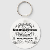  typografische naam wervelkolom sleutelhanger (Voorkant)