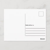 Typografische opkomen voor uw rechten briefkaart (Achterkant)