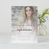 Typografische Partij voor afstuderen-fotoscript Kaart (Staand voorkant)