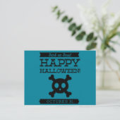 Typografische retro Halloween Briefkaart (Staand voorkant)