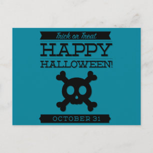 Typografische retro Halloween Briefkaart