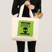 Typografische retro Halloween Grote Tote Bag (Voorkant (product))