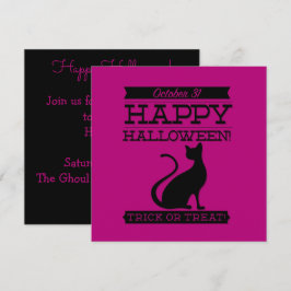 Typografische retro Halloween Kaart