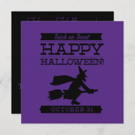 Typografische retro Halloween Kaart