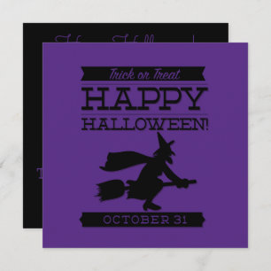 Typografische retro Halloween Kaart