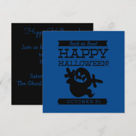 Typografische retro Halloween Kaart