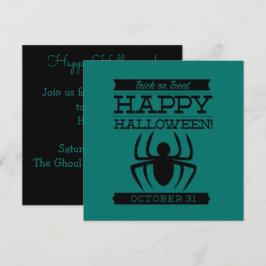 Typografische retro Halloween Kaart
