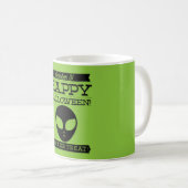 Typografische retro Halloween Koffiemok (Voorkant rechts)