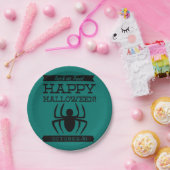 Typografische retro Halloween Papieren Bordje (Feest)