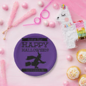 Typografische retro Halloween Papieren Bordje (Feest)