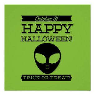 Typografische retro Halloween Perfect Poster