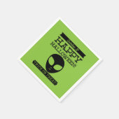 Typografische retro Halloween Servet (Hoek)