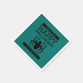 Typografische retro Halloween Servet (Hoek)