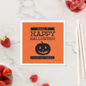 Typografische retro Halloween Servetten (Insitu)