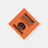 Typografische retro Halloween Servetten (Hoek)