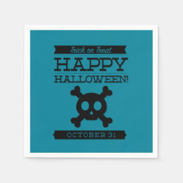 Typografische retro Halloween Servetten