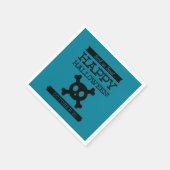 Typografische retro Halloween Servetten (Hoek)