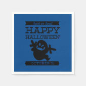 Typografische retro Halloween Servetten (Voorkant)