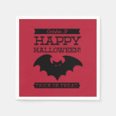 Typografische retro Halloween Servetten (Voorkant)