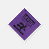 Typografische retro Halloween Servetten (Hoek)