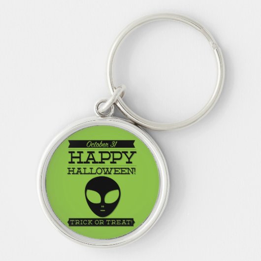 Typografische retro Halloween Sleutelhanger (Voorkant)