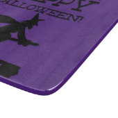 Typografische retro Halloween Snijplank (Hoek)