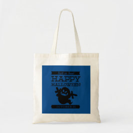 Typografische retro Halloween Tote Bag