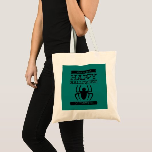 Typografische retro Halloween Tote Bag (Voorkant (product))
