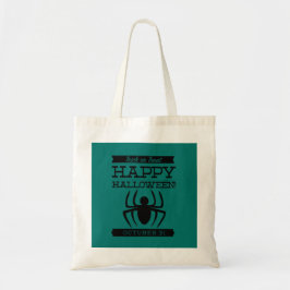 Typografische retro Halloween Tote Bag