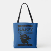 Typografische retro Halloween Tote Bag (Achterkant)