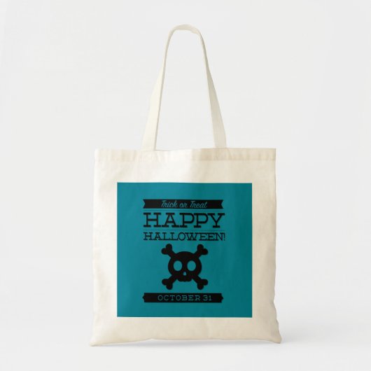 Typografische retro Halloween Tote Bag (Voorkant)