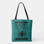 Typografische retro Halloween Tote Bag (Achterkant)