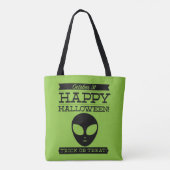 Typografische retro Halloween Tote Bag (Achterkant)