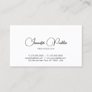 Typografische Sjabloon Elegant Modern Minimalist Visitekaartje