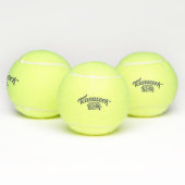 Typografische slogan teamwork maakt tennisballen (Multi)