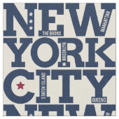 Typografische stof New York City (Close Up)