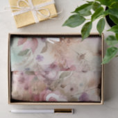 Typografische tekst Herfstbladeren en bloemen wate Tissuepapier (Geschenk)