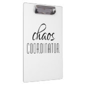 Typografische tekst van Chaos Coordinator Klembord (Rechts)