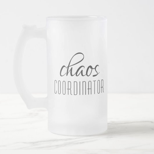 Typografische tekst van Chaos Coordinator Matglas Bierpul (Links)