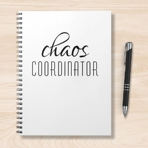 Typografische tekst van Chaos Coordinator Notitieboek