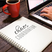 Typografische tekst van Chaos Coordinator Notitieboek
