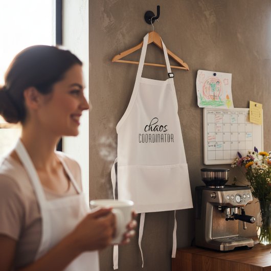 Typografische tekst van Chaos Coordinator Standaard Schort