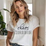 Typografische tekst van Chaos Coordinator Tri-Blend Shirt<br><div class="desc">Een eenvoudig ontwerp van "chaocoördinator" in een leuke zwarte typografische tekst. Ideaal voor die drukke moeder,  leraar,  sportploegenmanager of werkbaas.</div>