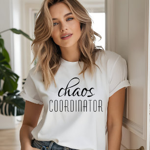 Typografische tekst van Chaos Coordinator Tri-Blend Shirt