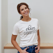 Typografische tekst van Chaos Coordinator Tri-Blend Shirt