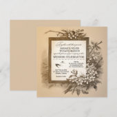  typografische unieke huwelijksuitnodigingen kaart (Voorkant / Achterkant)