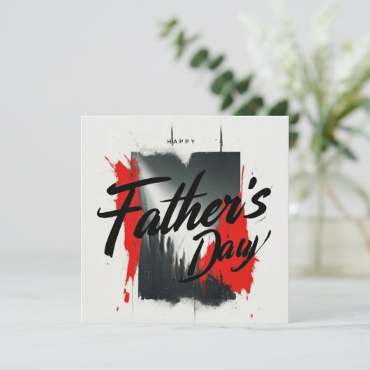 Typografische Vaderdag Kaart (Staand voorkant)