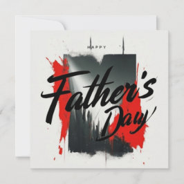 Typografische Vaderdag Kaart
