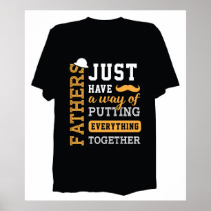 Typografische Vaderdag Poster